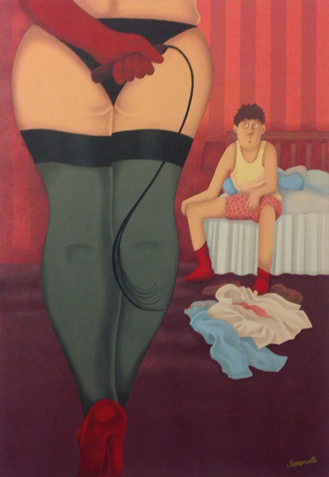 'Kiss, Kick or Torture' by artist Joan Somerville